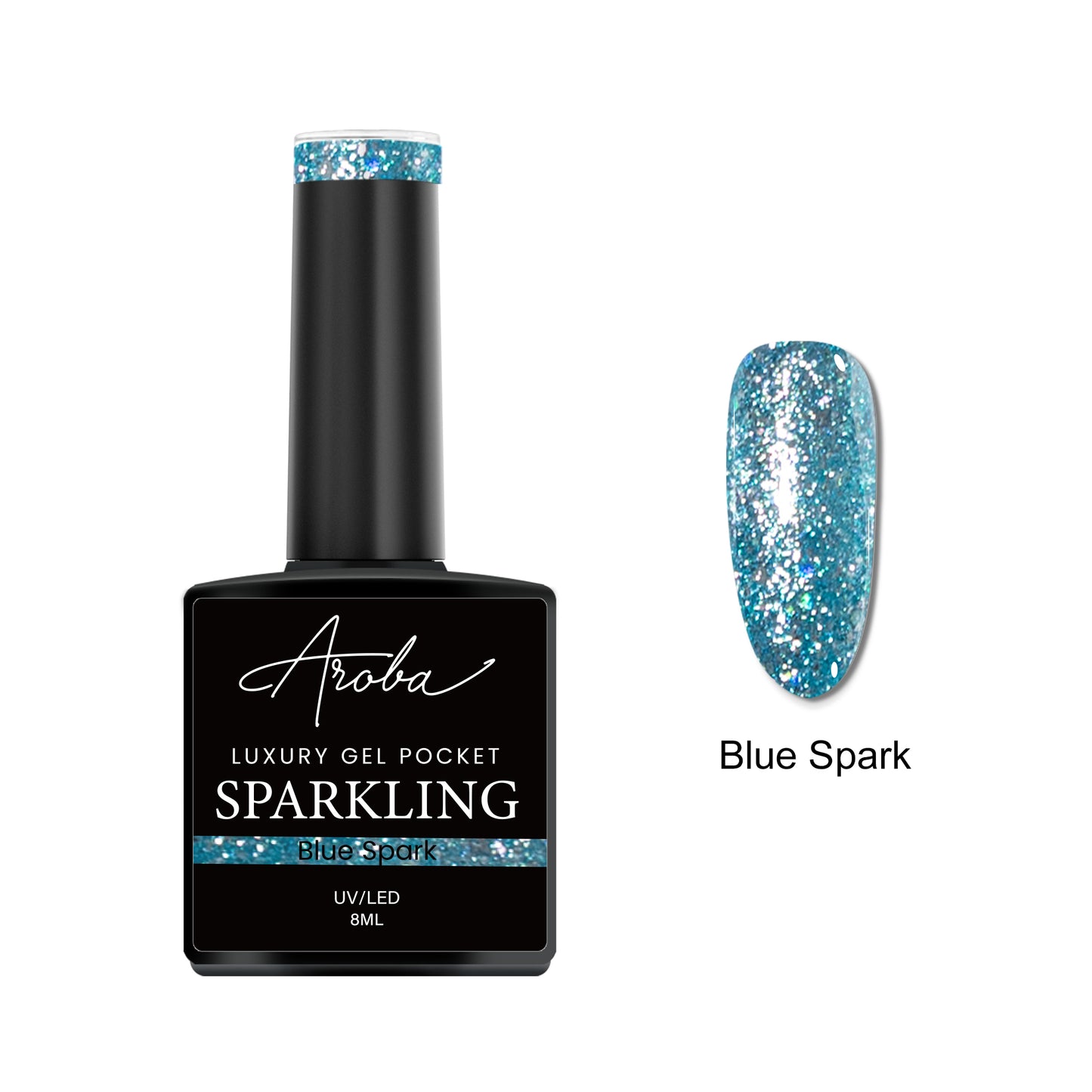 Blue Spark Gel Pocket 8ml - 025 (Sparkling)