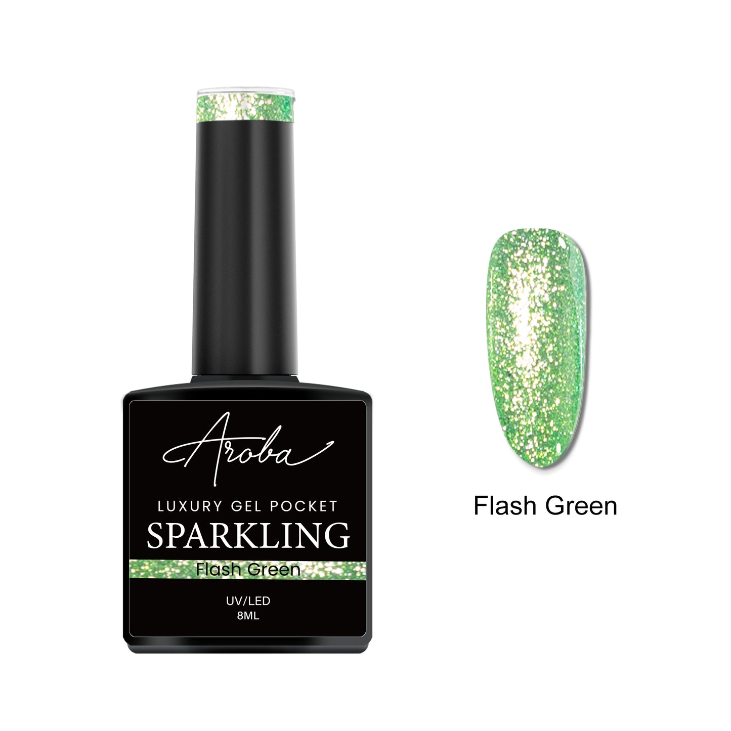 Flash Green Gel Pocket 8ml - 022 (Sparkling)