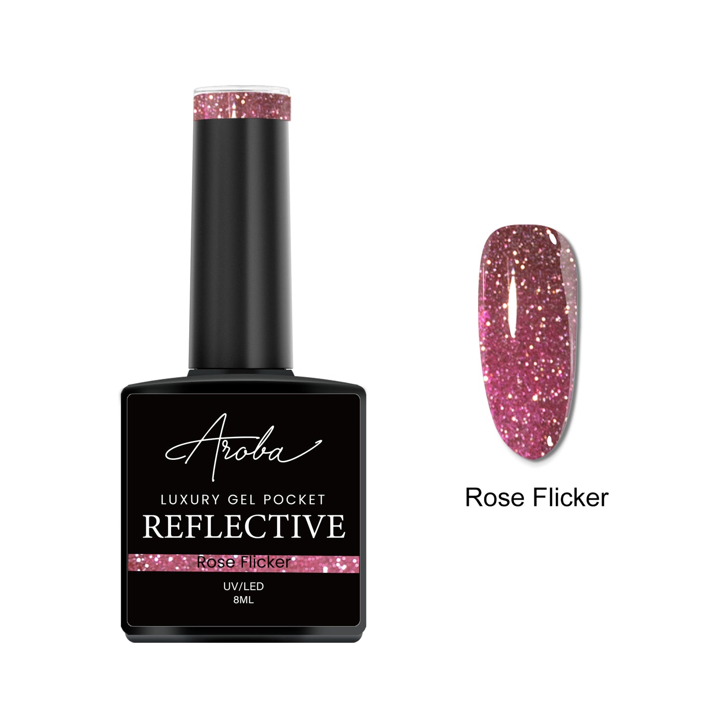 Rose Flicker Gel Pocket 8ml - 007 (Reflective)