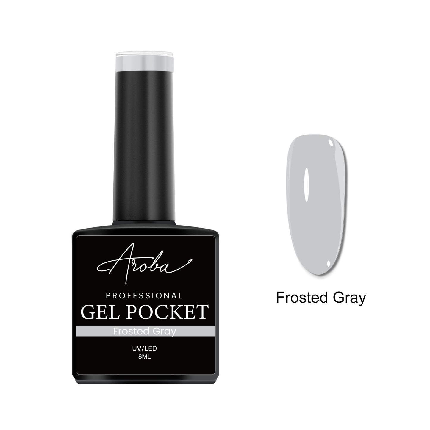Frosted Gray Gel Pocket-ml -044