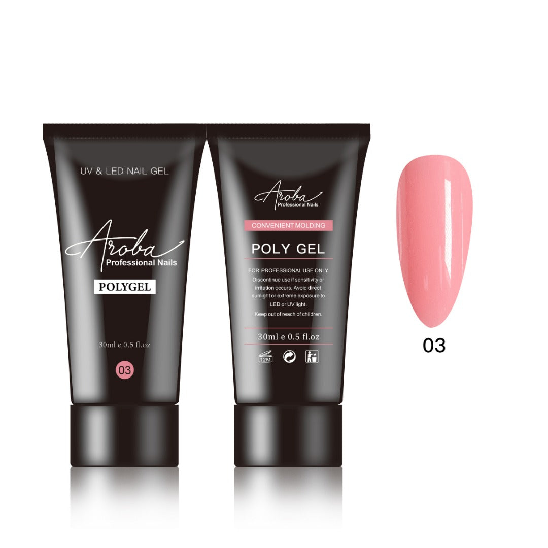 Gel polivinílico rosa suave