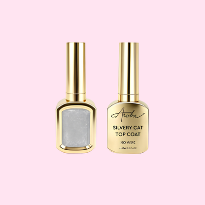 Silvery Cat Top Coat | NO WIPE
