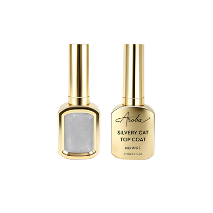 Silvery Cat Top Coat | NO WIPE