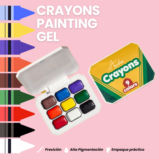 Crayons Painting Gel Palette