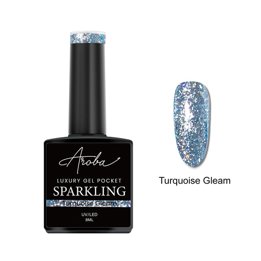 Turquoise Gleam Gel Pocket 8ml - 026 (Sparkling)