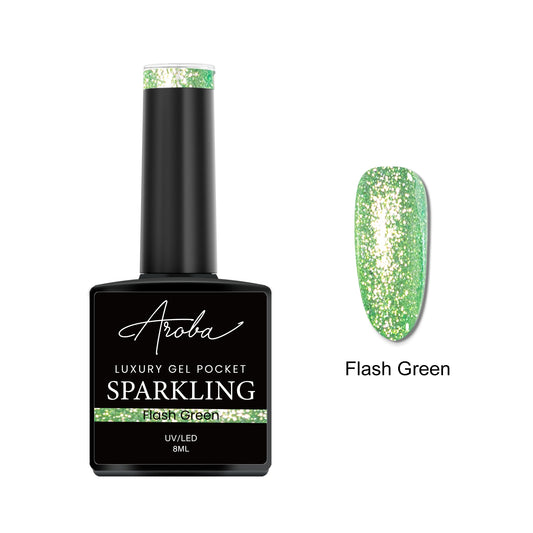 Flash Green Gel Pocket 8ml - 022 (Sparkling)