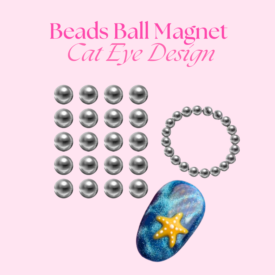 Beads Ball Magnet Cat Eye Design