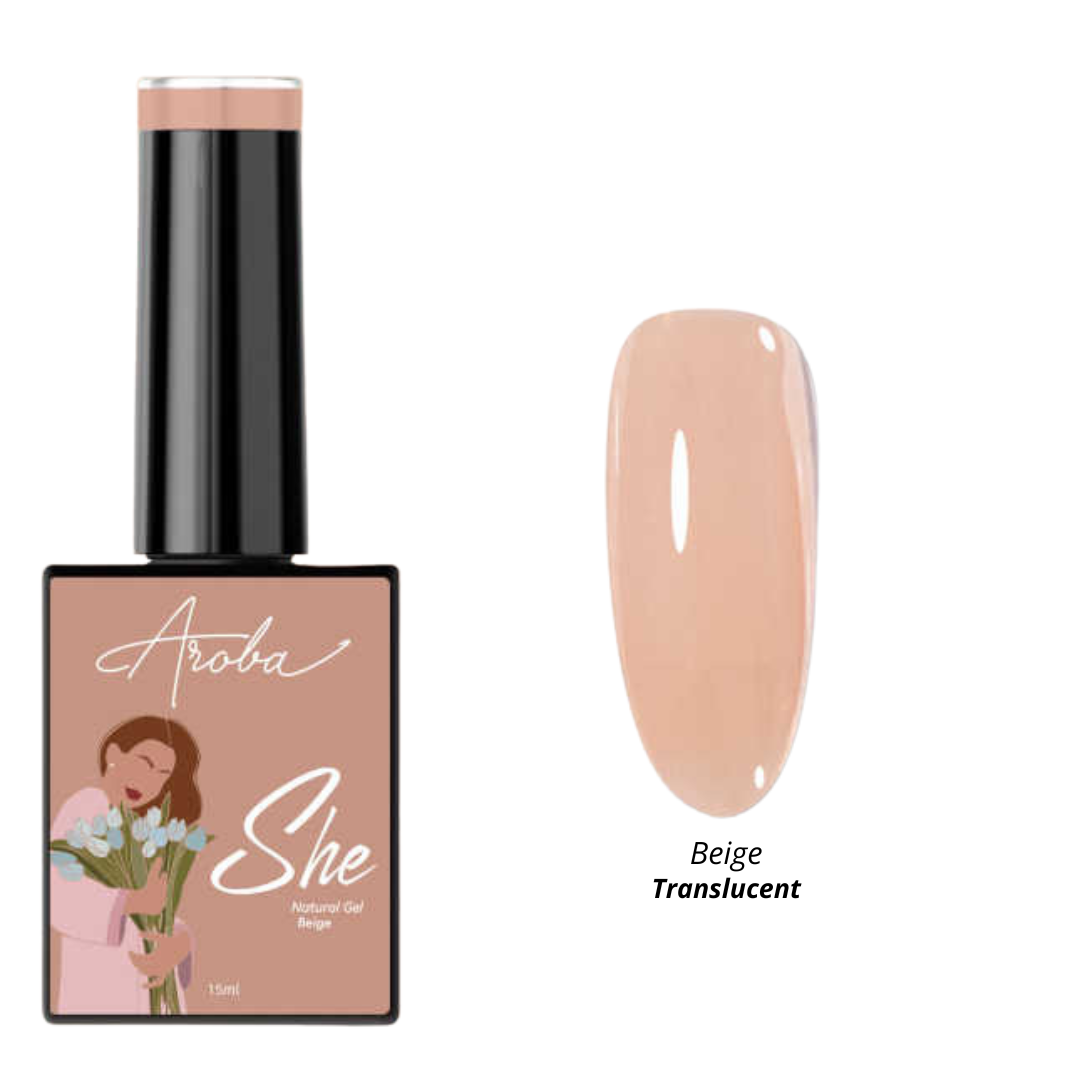 Esmalte en gel color beige (colección She)