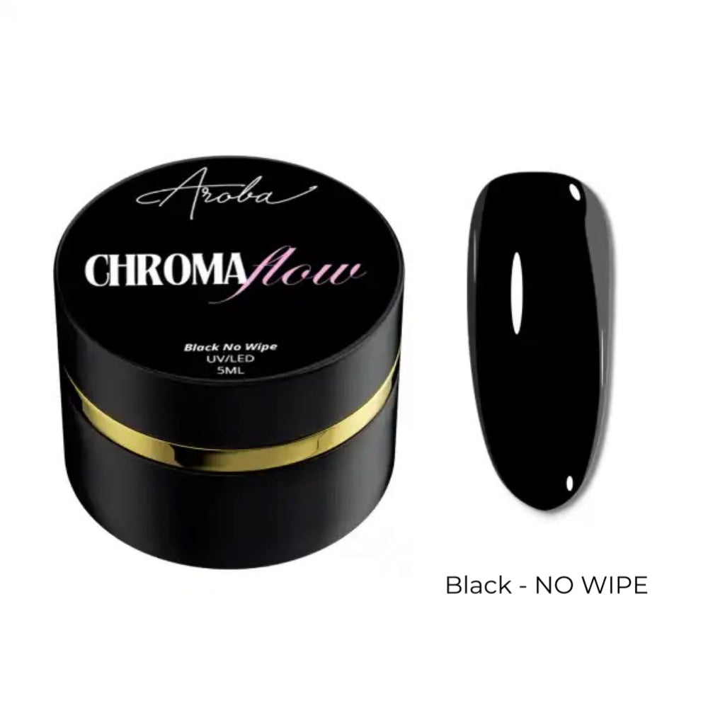 CHROMA FLOW: Black in Jar- NO WIPE